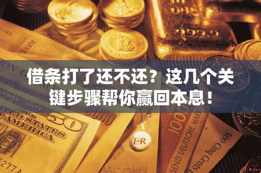 武汉借条打了还不还？这几个关键步骤帮你赢回本息！