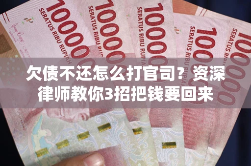 武汉欠债不还怎么打官司？资深律师教你3招把钱要回来