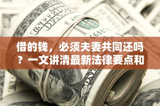 武汉借的钱，必须夫妻共同还吗？一文讲清最新法律要点和避坑指南