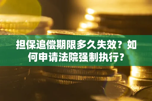 武汉担保追偿期限多久失效？如何申请法院强制执行？