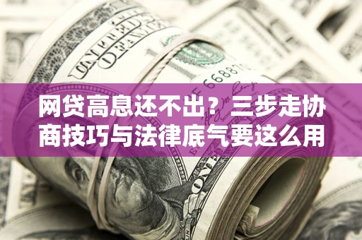 武汉网贷高息还不出？三步走协商技巧与法律底气要这么用